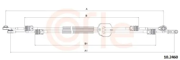 Naciąg linki, ręczna skrzynia biegów COFLE 10.2460 Obniżka ceny