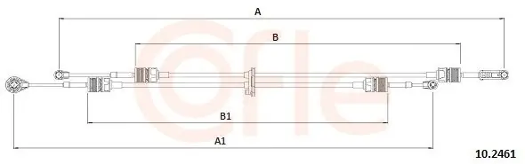 Najlepsza cena Naciąg linki, ręczna skrzynia biegów COFLE 10.2461