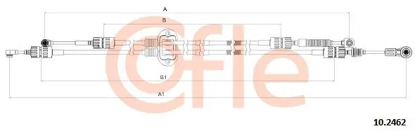 Naciąg linki, ręczna skrzynia biegów COFLE 10.2462 Ekspresowa dostawa