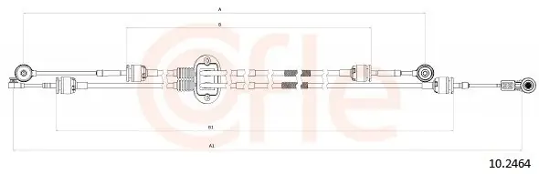 Naciąg linki, ręczna skrzynia biegów COFLE 10.2464 Wyjątkowa oferta