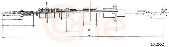 Nowość Cięgło, sterowanie sprzęgłem COFLE 10.2652