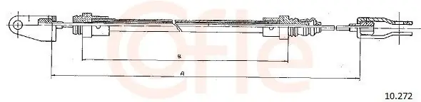 Szybka dostawa Cięgło, sterowanie sprzęgłem COFLE 10.272