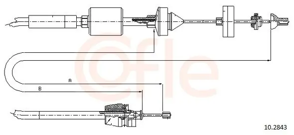 Cena promocyjna Cięgło, sterowanie sprzęgłem COFLE 10.2843