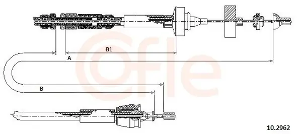 Niska cena Cięgło, sterowanie sprzęgłem COFLE 10.2962