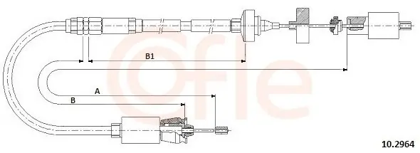 Zamów teraz Cięgło, sterowanie sprzęgłem COFLE 10.2964