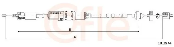 Najlepsza cena Cięgło, sterowanie sprzęgłem COFLE 10.2974