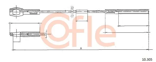Najlepsza cena Cięgło, sterowanie sprzęgłem COFLE 10.305