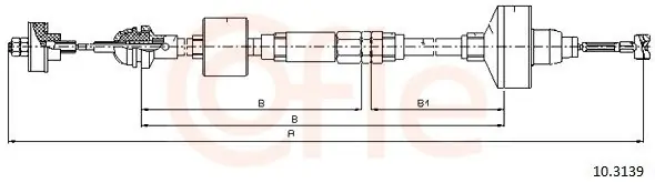 Popularny Cięgło, sterowanie sprzęgłem COFLE 10.3139