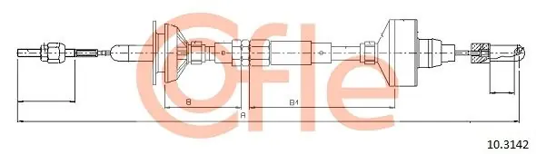 Kup online Cięgło, sterowanie sprzęgłem COFLE 10.3142