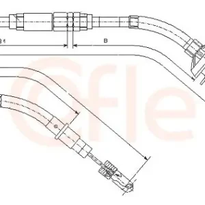 Wyprzedaż Cięgło, sterowanie sprzęgłem COFLE 10.3145