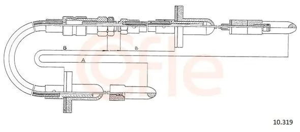 Zamów dziś Cięgło, sterowanie sprzęgłem COFLE 10.319