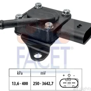 Bezpieczna płatność Czujnik, ciśnienie spalin FACET 10.3319