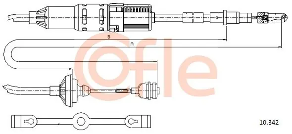 Tylko do końca tygodnia Cięgło, sterowanie sprzęgłem COFLE 10.342