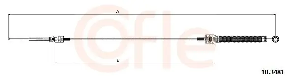 Naciąg linki, ręczna skrzynia biegów COFLE 10.3481 Nowość