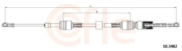 Naciąg linki, ręczna skrzynia biegów COFLE 10.3482 Szybka dostawa