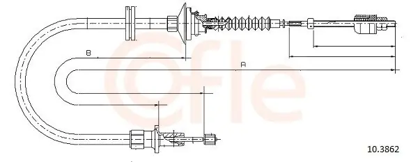 Oferta Cięgło, sterowanie sprzęgłem COFLE 10.3862