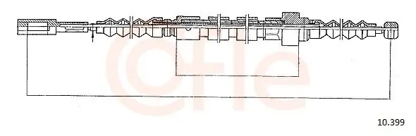 Wyjątkowa oferta Cięgło, hamulec postojowy COFLE 10.399