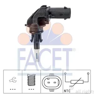 Czujnik, temperatura powietrza dolotowego FACET 10.4032 Łatwy zwrot