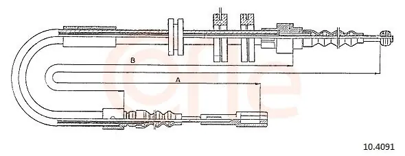 Cięgło, hamulec postojowy COFLE 10.4091 Bezpieczna płatność