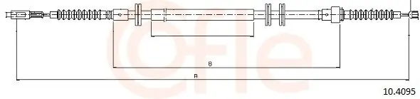 Cięgło, hamulec postojowy COFLE 10.4095 Popularny