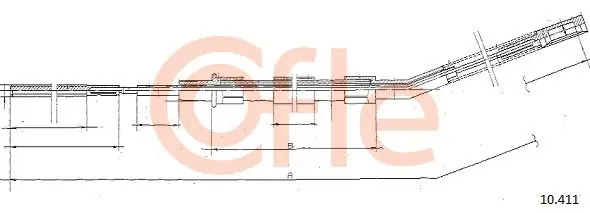Cięgło, hamulec postojowy COFLE 10.411 Kup online
