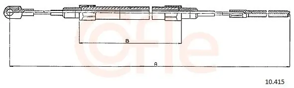 Obniżka ceny Cięgło, hamulec postojowy COFLE 10.415