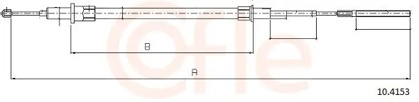 Cięgło, hamulec postojowy COFLE 10.4153 Szybka dostawa