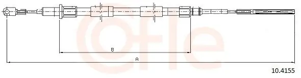 Cięgło, hamulec postojowy COFLE 10.4155 Ograniczona ilość