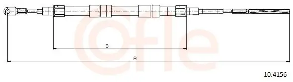 Cięgło, hamulec postojowy COFLE 10.4156 Nie przegap