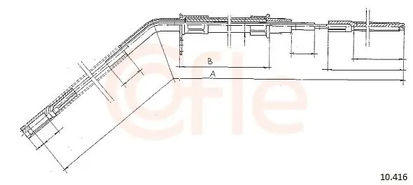 Cięgło, hamulec postojowy COFLE 10.416 Oferta czasowa