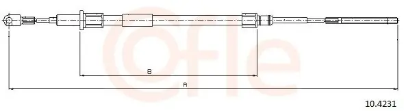 Cięgło, hamulec postojowy COFLE 10.4231 Sprawdź teraz