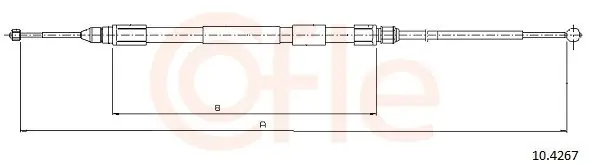 Bezpieczna płatność Cięgło, hamulec postojowy COFLE 10.4267