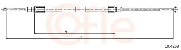 Bezpieczna płatność Cięgło, hamulec postojowy COFLE 10.4268