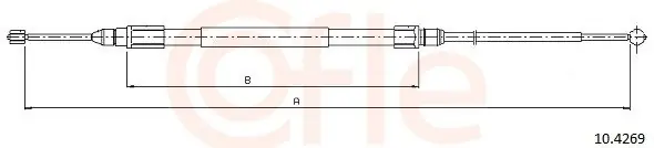 Cięgło, hamulec postojowy COFLE 10.4269 Szybka dostawa