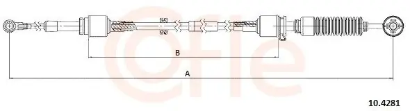 Naciąg linki, ręczna skrzynia biegów COFLE 10.4281 Ograniczona ilość
