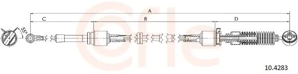 Okazja Naciąg linki, ręczna skrzynia biegów COFLE 10.4283