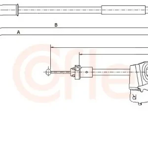 Szybka dostawa Cięgło, hamulec postojowy COFLE 10.4300