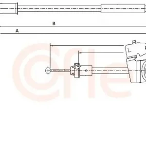 Bestseller Cięgło, hamulec postojowy COFLE 10.4305
