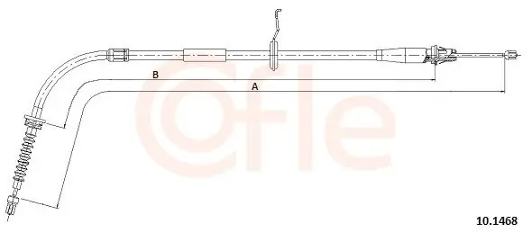 Cięgło, hamulec postojowy COFLE 10.4308 Tani