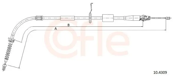 Cięgło, hamulec postojowy COFLE 10.4309 Promocja