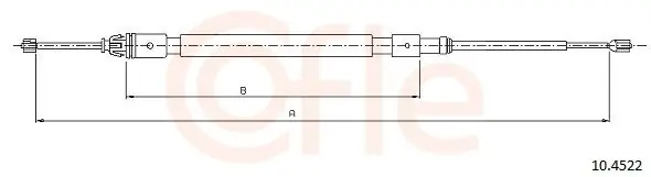 Cięgło, hamulec postojowy COFLE 10.4522 Dostępne od ręki