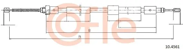 Cięgło, hamulec postojowy COFLE 10.4561 Wybór klientów