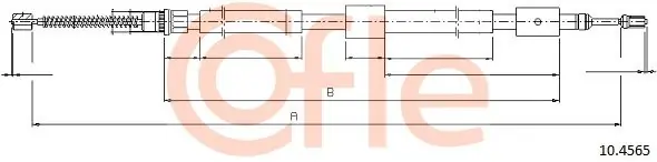 Cięgło, hamulec postojowy COFLE 10.4565 Ekspresowa dostawa