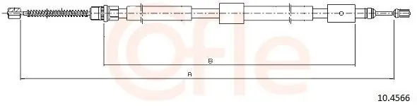 Wysoka jakość Cięgło, hamulec postojowy COFLE 10.4566