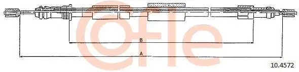 Cięgło, hamulec postojowy COFLE 10.4572 Szybka dostawa