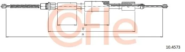 Cięgło, hamulec postojowy COFLE 10.4573 Super okazja