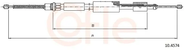 Cięgło, hamulec postojowy COFLE 10.4574 Dostępne od ręki