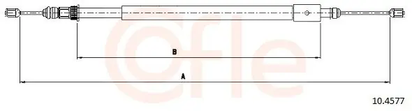Cięgło, hamulec postojowy COFLE 10.4577 Ostatnia szansa
