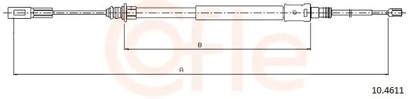 Cięgło, hamulec postojowy COFLE 10.4611 Sprawdź teraz
