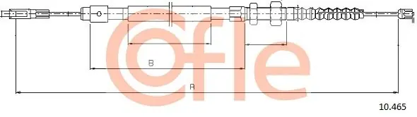 Ograniczona ilość Cięgło, hamulec postojowy COFLE 10.465
